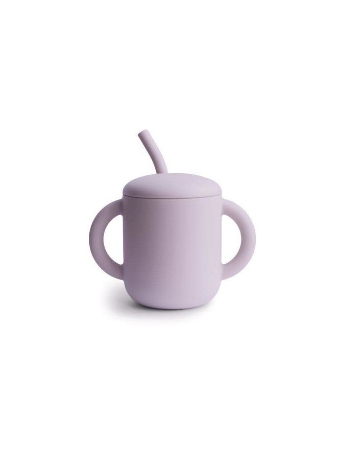 Training Cup + Straw - Soft Lilac - Mushie