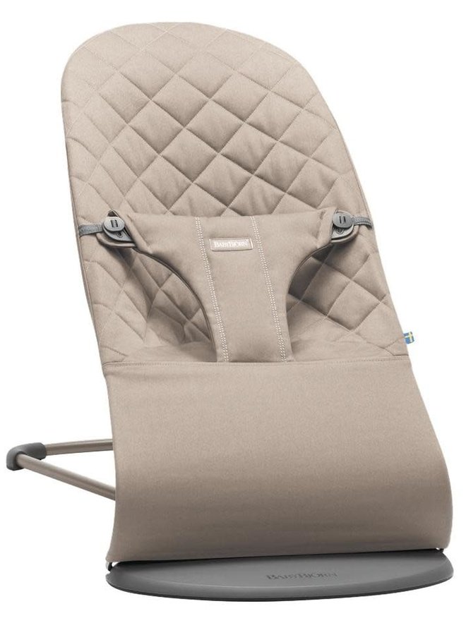 Bouncer Bliss Cotton - Sand Grey - Babybjorn