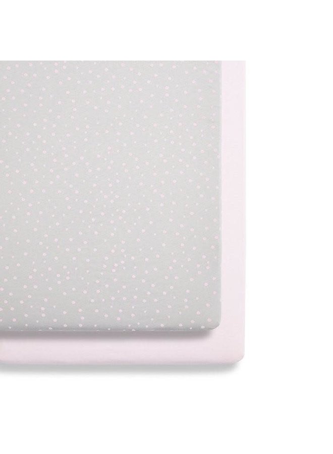 Set Hoeslakentjes Wieg/Co-Sleeper - Pink Spot - Snüzpod