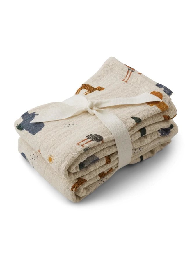 Lewis Tetradoek - 2p - Safari Sandy Mix - Liewood