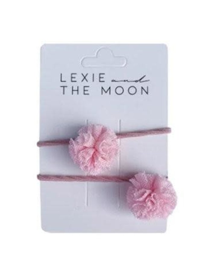 Haarelastiekjes grote Pom Pom - Pink - Lexie And The Moon