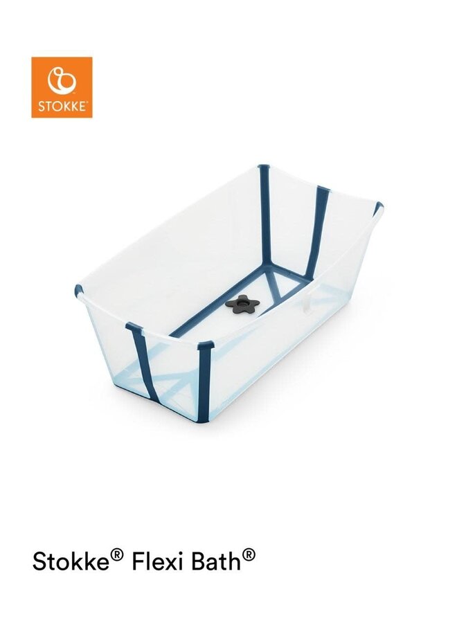 Flexi Bad Set - Transparant Blue - Stokke