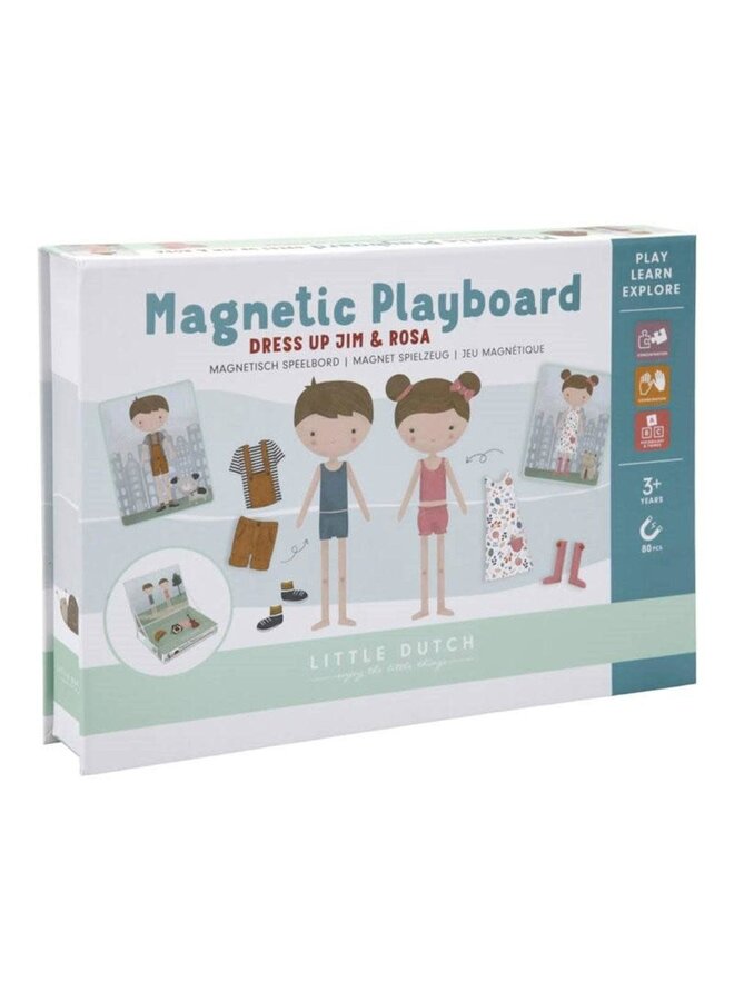 Magnetisch speelbord Jim & Rosa - Little Dutch