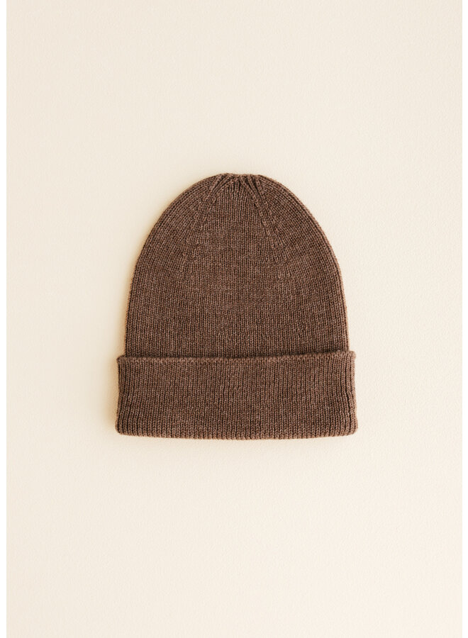 Beanie Newborn - Mocha - HVID