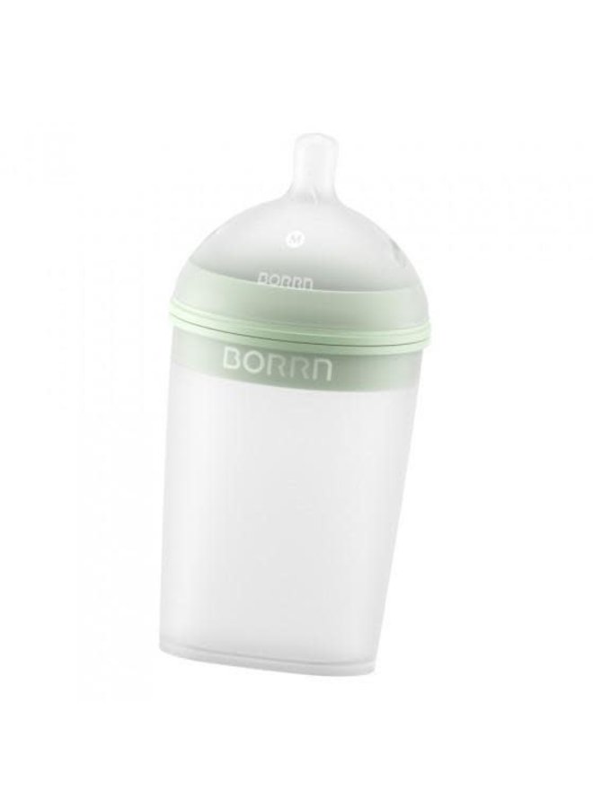 Silicone Babyfles 240ml - Groen - Borrn