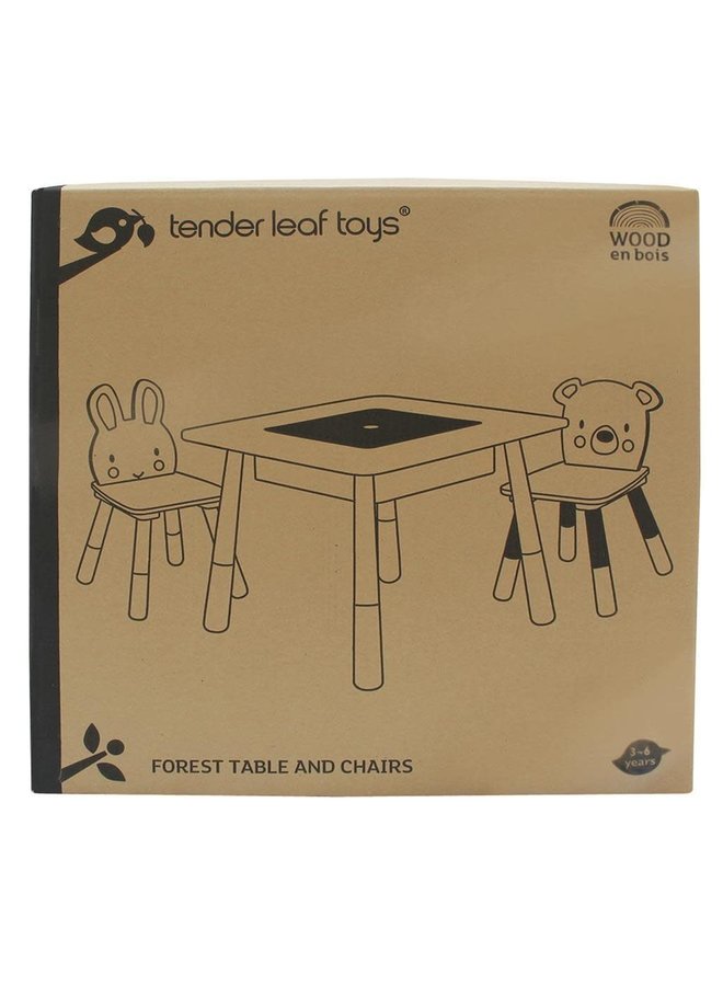 Set Kindertafel & Stoelen - Forest - Tender Leaf Toys