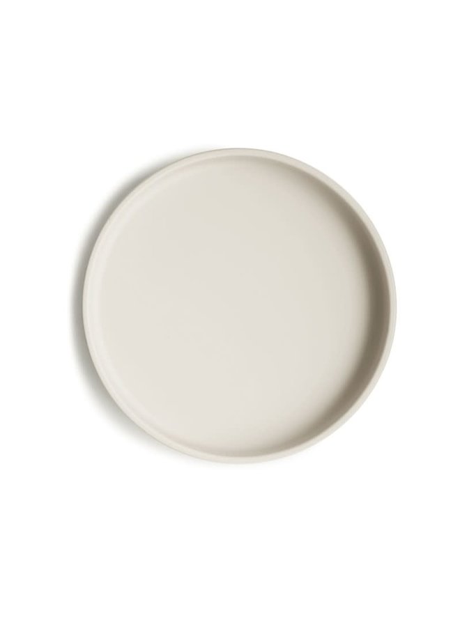 Classic Silicone Plate - Ivory - Mushie