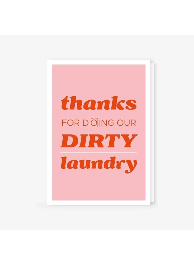 Postkaart - Dirty Laundry - Moms On The Block
