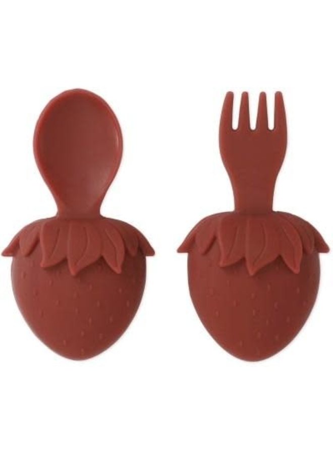 Strawberry Fork And Spoon - Konges Slojd