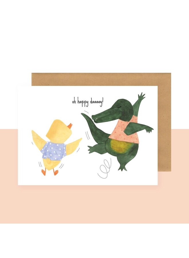 Postkaart - Oh Happy Day - Studio Bertha