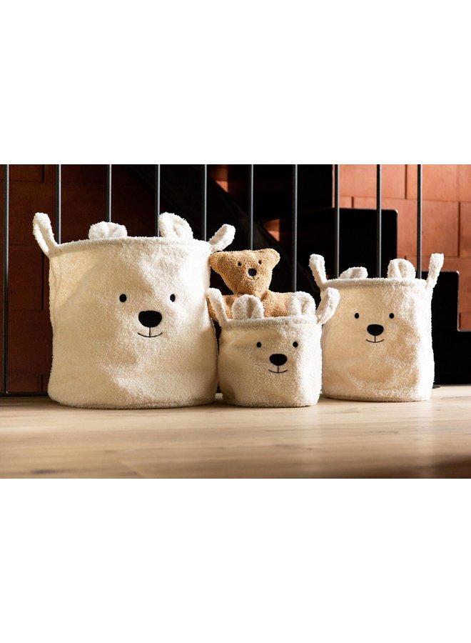 Opbergmand Teddy Ecru - 25x20 - Childhome