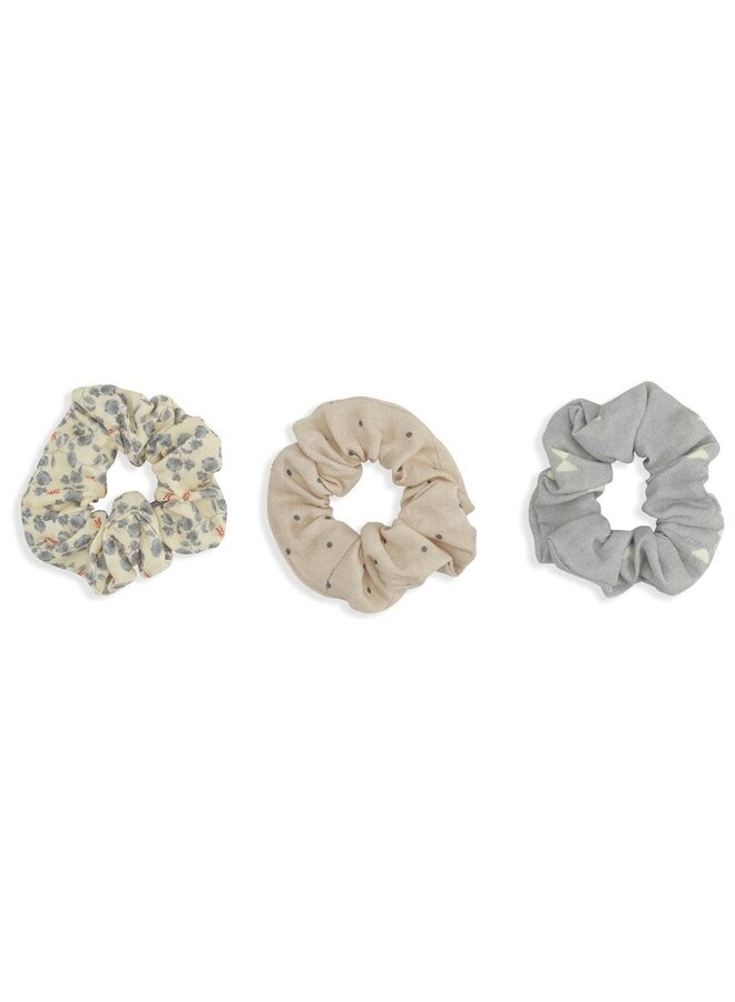 Coco 3 Pack Scrunchies Big - Print Mix Pack - Konges Slojd