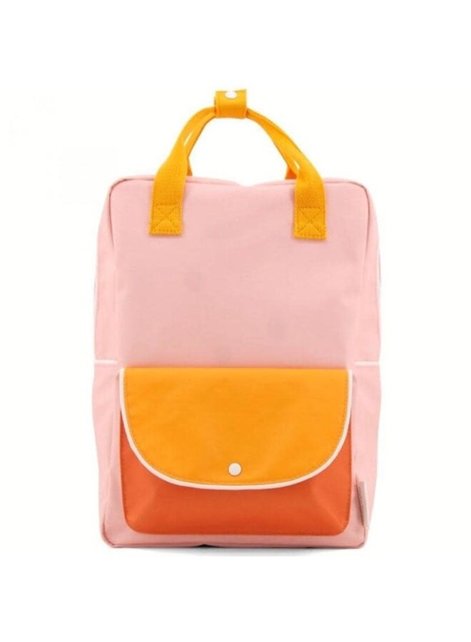 Rugzak Large - Pink -  Yellow/Orange - Sticky Lemon