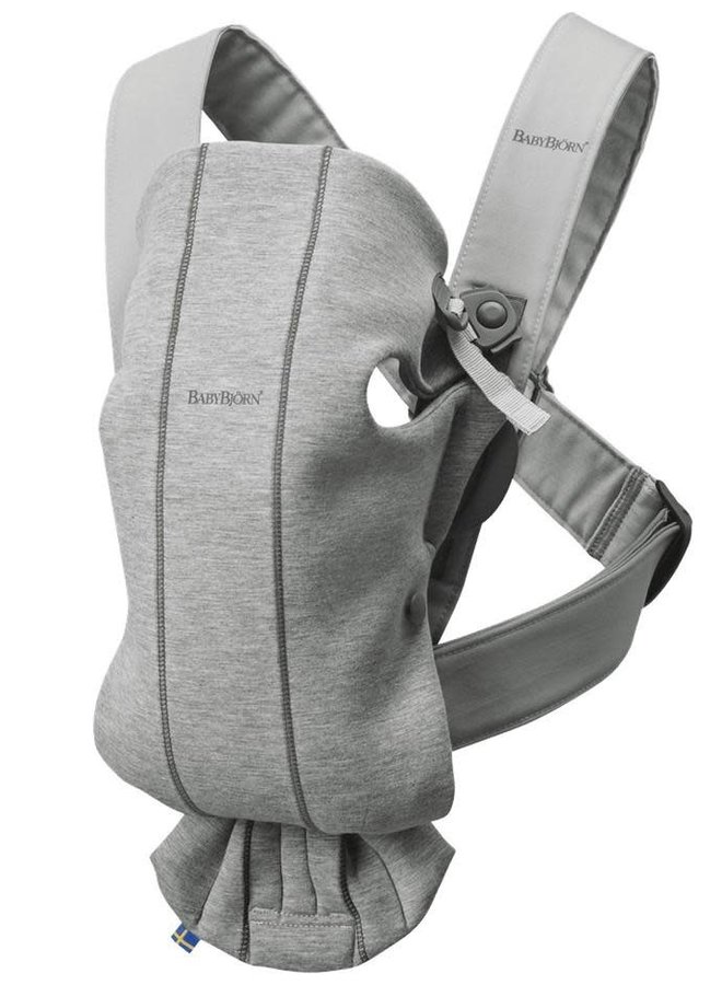 Draagzak Mini 3D Jersey - Light Grey - Babybjorn