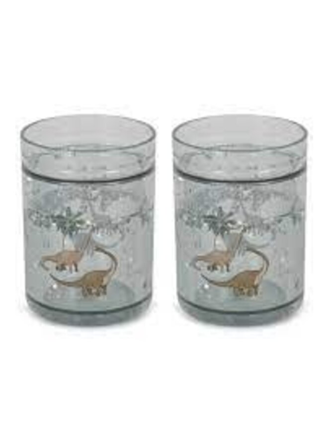 2 pack glitter cups - Konges Slojd -  Dino