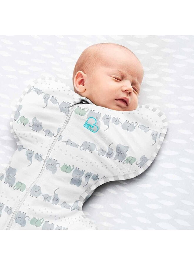 Swaddle Up inbakerslaapzak original 0.2 TOG Lite - Elephant - Love to Dream