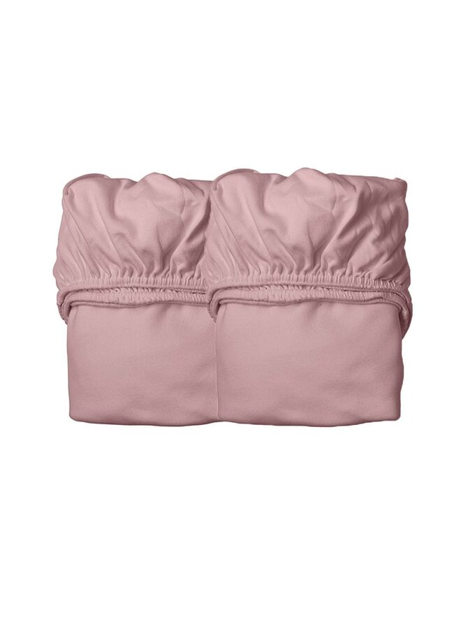 Hoeslaken 140x70 - 2 stuks - Dusty Rose - Leander
