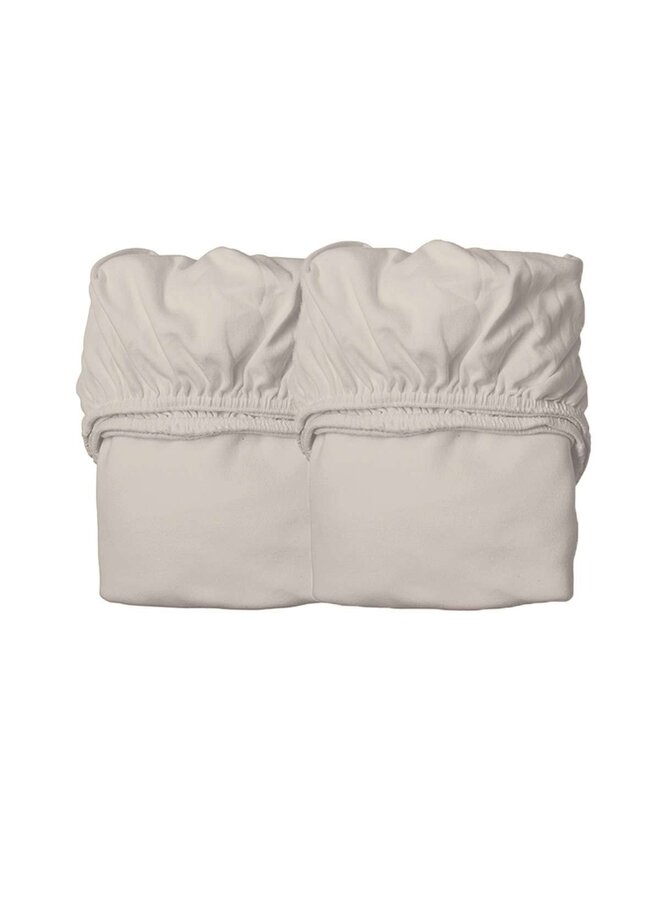 Hoeslaken 140x70 - 2 stuks - Cappuccino - Leander