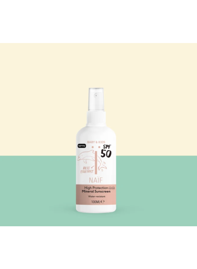 Zonnebrand Spray - Baby & Kids - SPF 50 - 100 ML - Näif