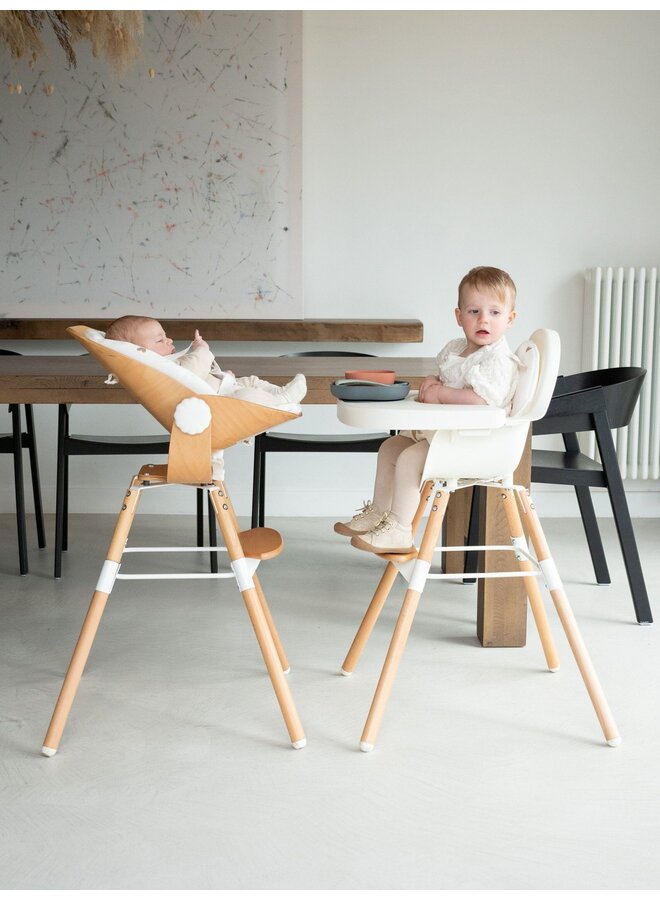 Eetstoel Evolu 2 - Naturel/Wit - Childhome