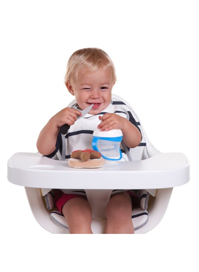 Evolu Stoelkussen - Jersey Marin - Childhome