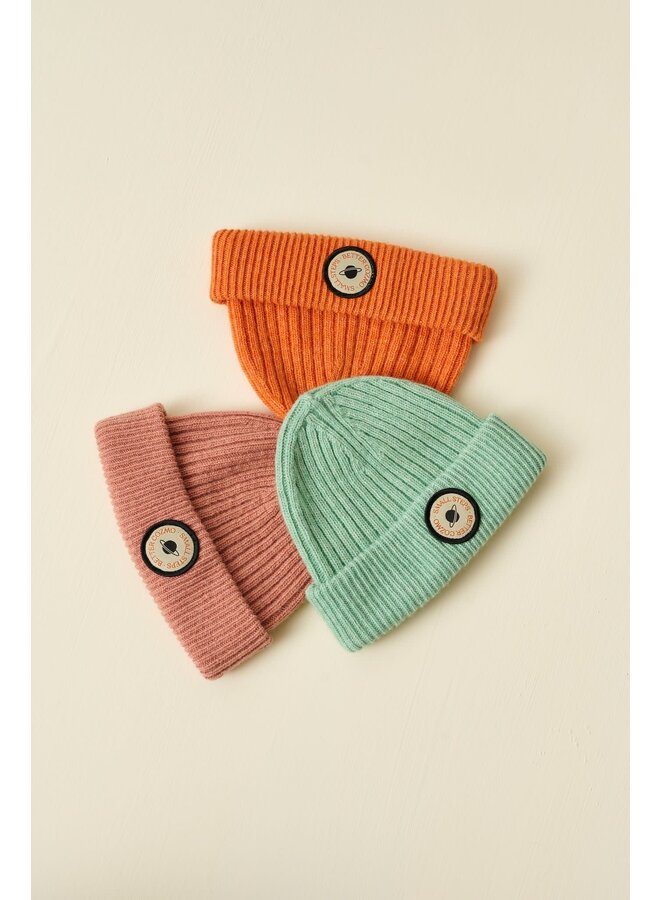 Soft Tricot Baby Beanie - Green - My Little Cozmo