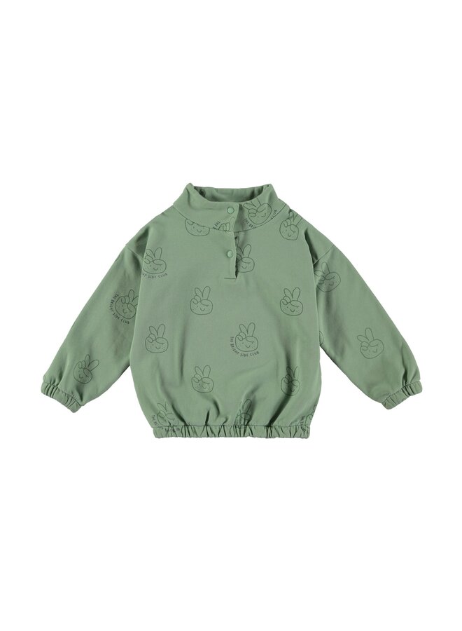 Sweatshirt - Hands Green - Babyclic