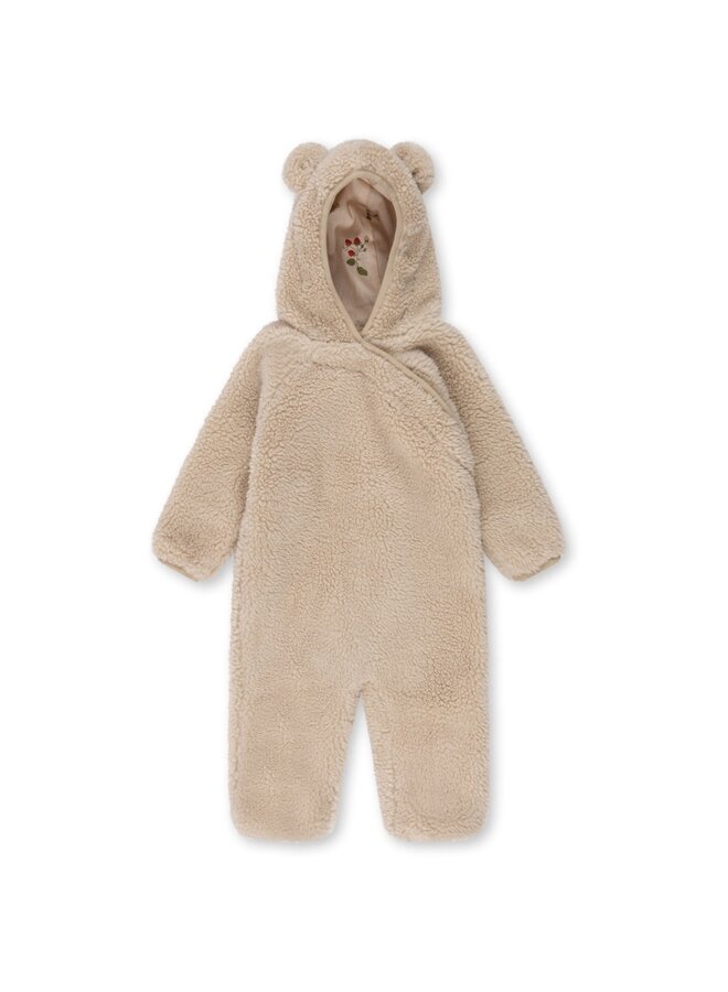 grizz teddy onesie - off white - konges slojd