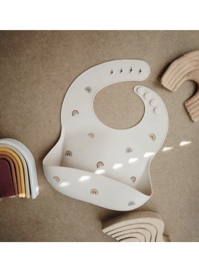 Silicone Bib - Rainbow - Mushie
