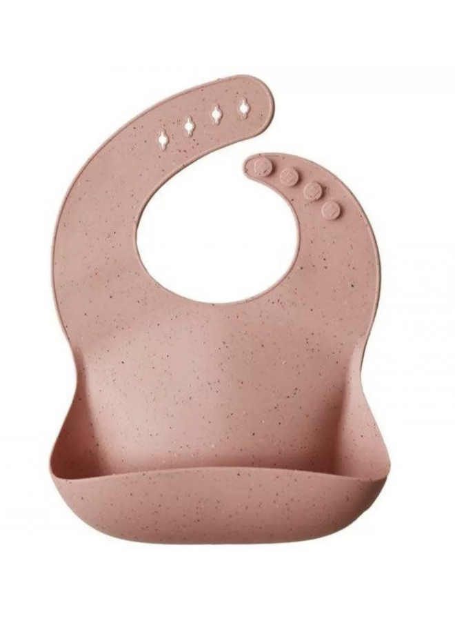 Silicone Bib - Peach Terrazzo - Mushie