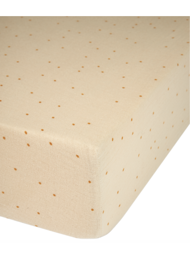 Hoeslaken 70x140 - Dots Ginger - Nobodinoz