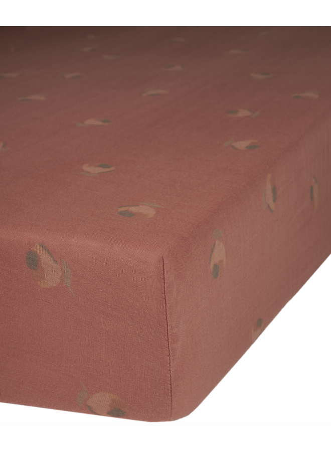 Hoeslaken 70x140 - Blossom Rosewood - Nobodinoz