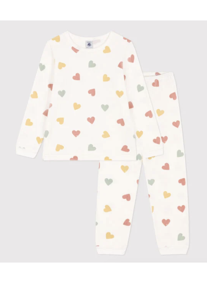 Junior Pyjama - Color Hearts - Petit Bateau