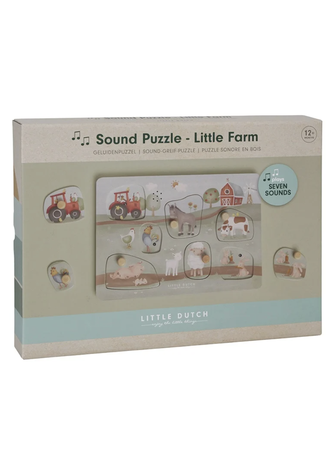 Geluidenpuzzel - Little Farm - Little Dutch