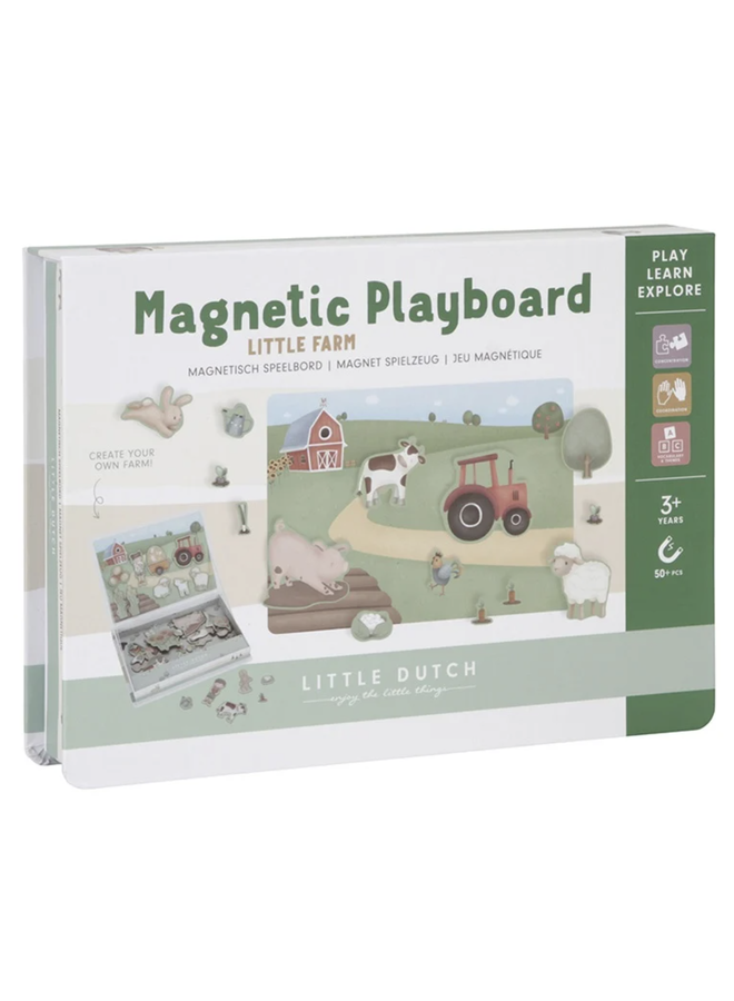 Magnetisch speelbord Little Farm - Little Dutch