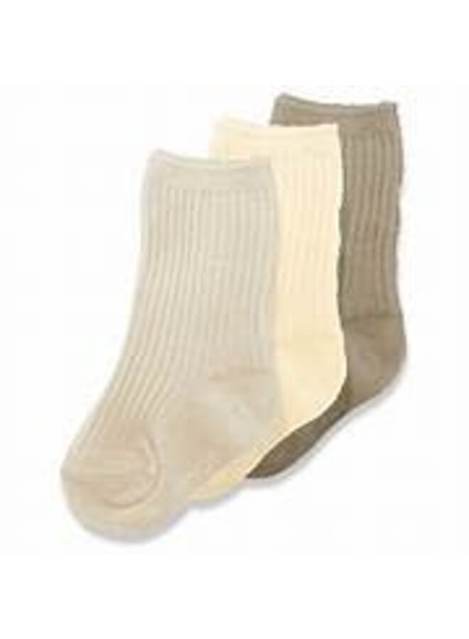 3 Pack Rib Socks - Gray Dawn - Konges Slojd