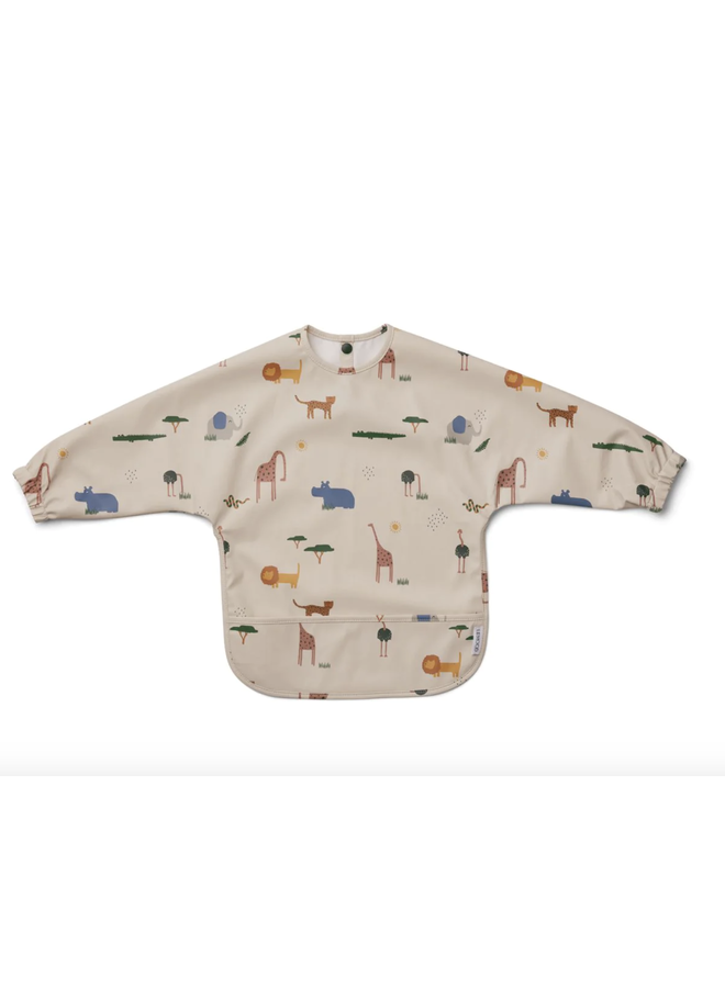 Merle Cape Bib - Safari sandy mix - Liewood