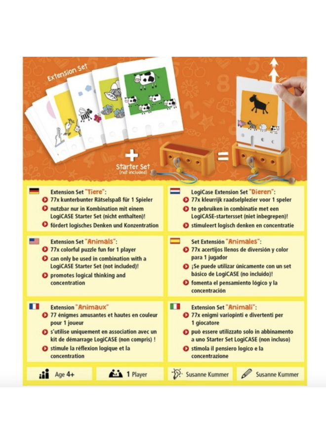 Logicase 4+ Uitbreidingsset Dieren - Haba
