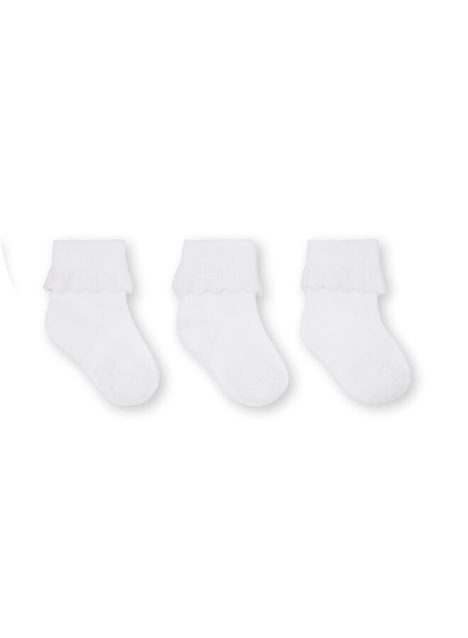 3 pack lace socks - Konges Slojd - Optic White