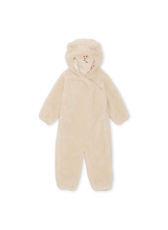 grizz teddy onesie - off white - konges slojd