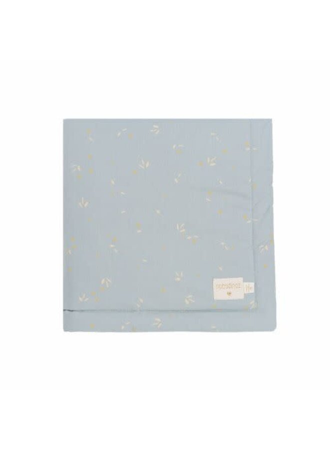 Lapiona blanket - Willow soft blue - Nobodinoz