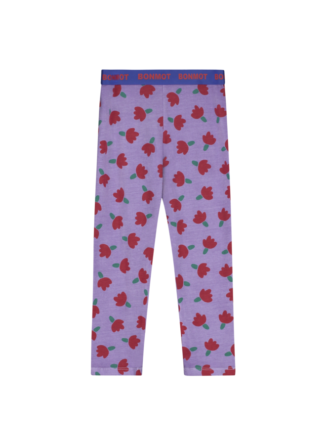 Legging Allover Flowers - Mallow - Bonmot