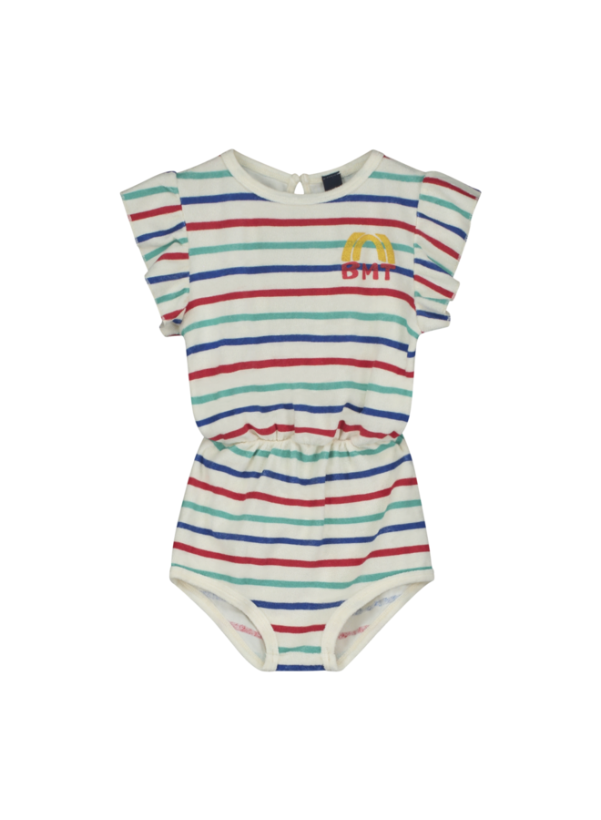 Playsuit Multicolor Stripe - Ivory - Bonmot