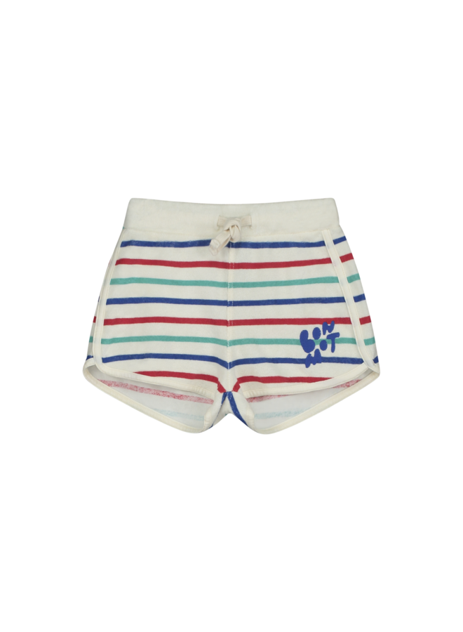 Short Terry Multicolor Stripe - Ivory - Bonmot