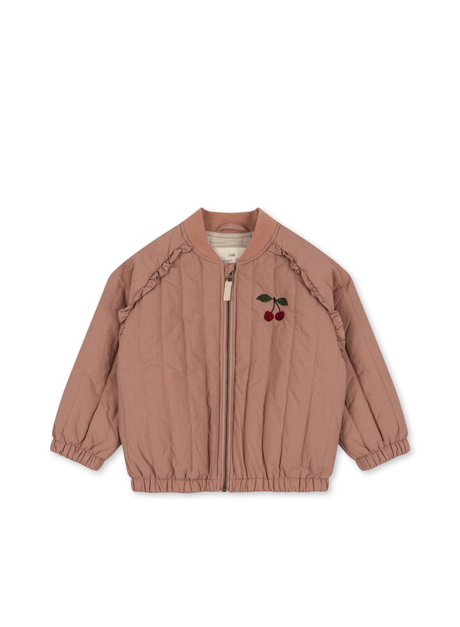 Juno Frill Bomber Jacket - Cameo Brown - Konges Slojd