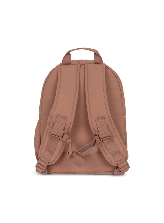 Juno Quilted Backpack Midi - Cameo Brown - Konges Slojd