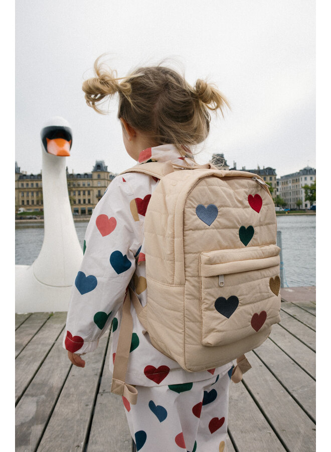 Juno Quilted Backpack Midi - Frappé - Konges Slojd