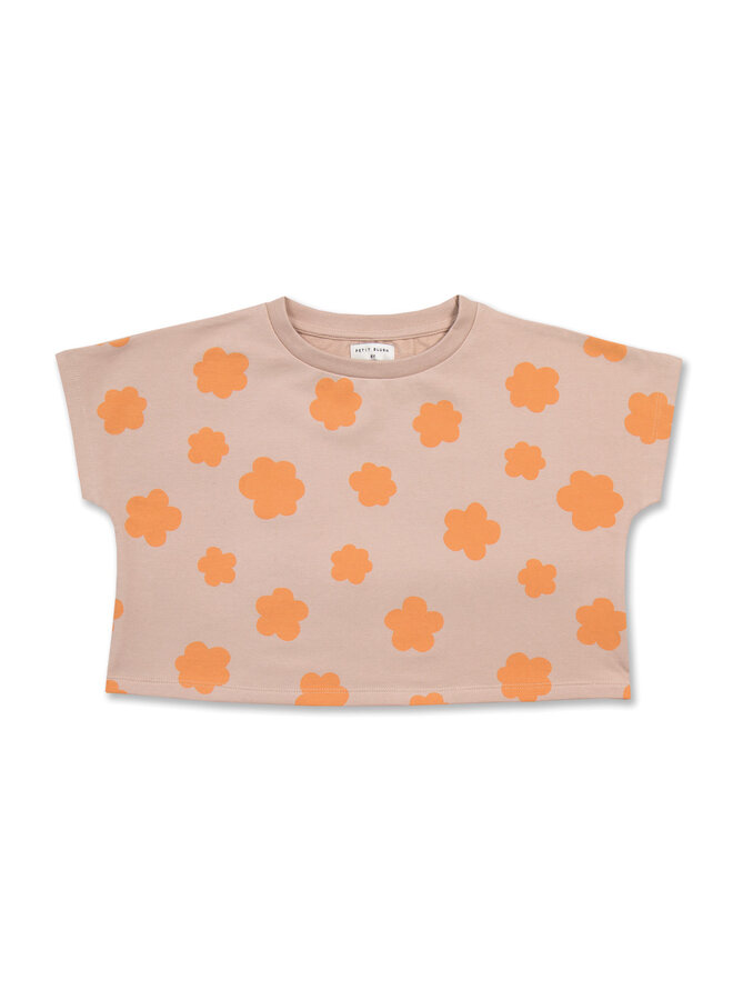 Big Flower Top - Big Flower AOP - Petit Blush