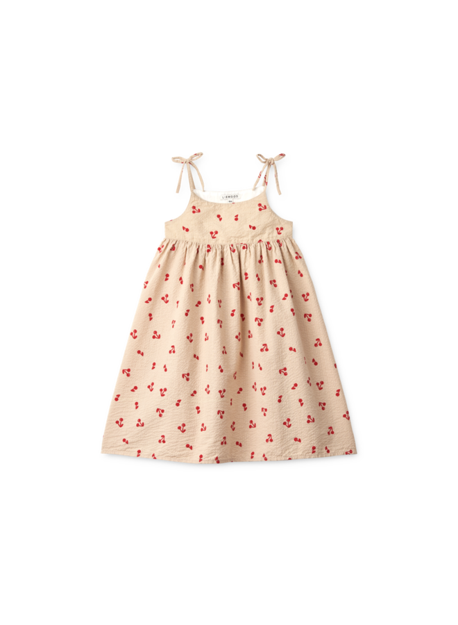 Eli Dress - Cherries/Apple Blossom - Liewood