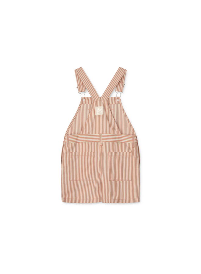 Venedict Stripe Dungaree - Tuscany Rose/Sandy - Liewood